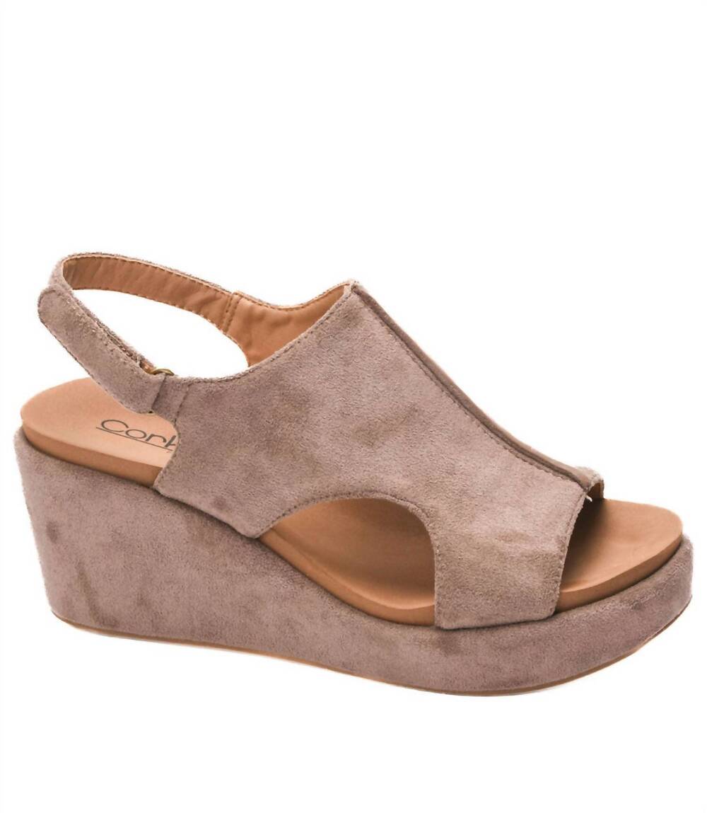 NEW CORKYS FOOTWEAR women's carley sandals in light grey